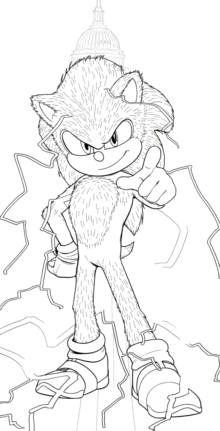 sonic color pages - printable coloring pages