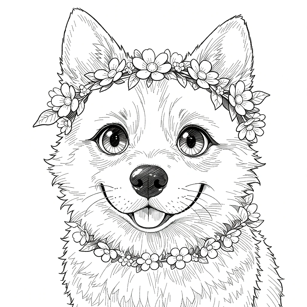 cute puppy coloring pages - coloring page