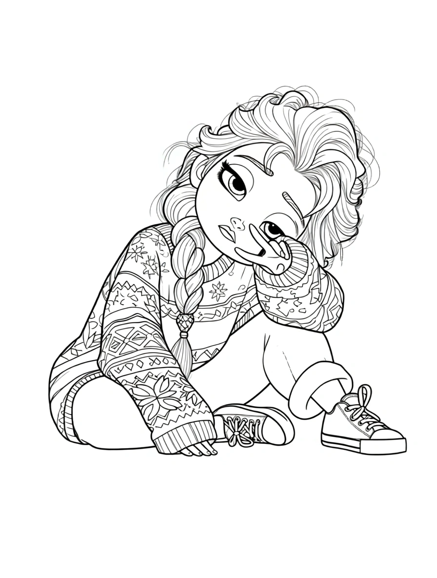 elsa frozen coloring pages - free coloring pages for kids