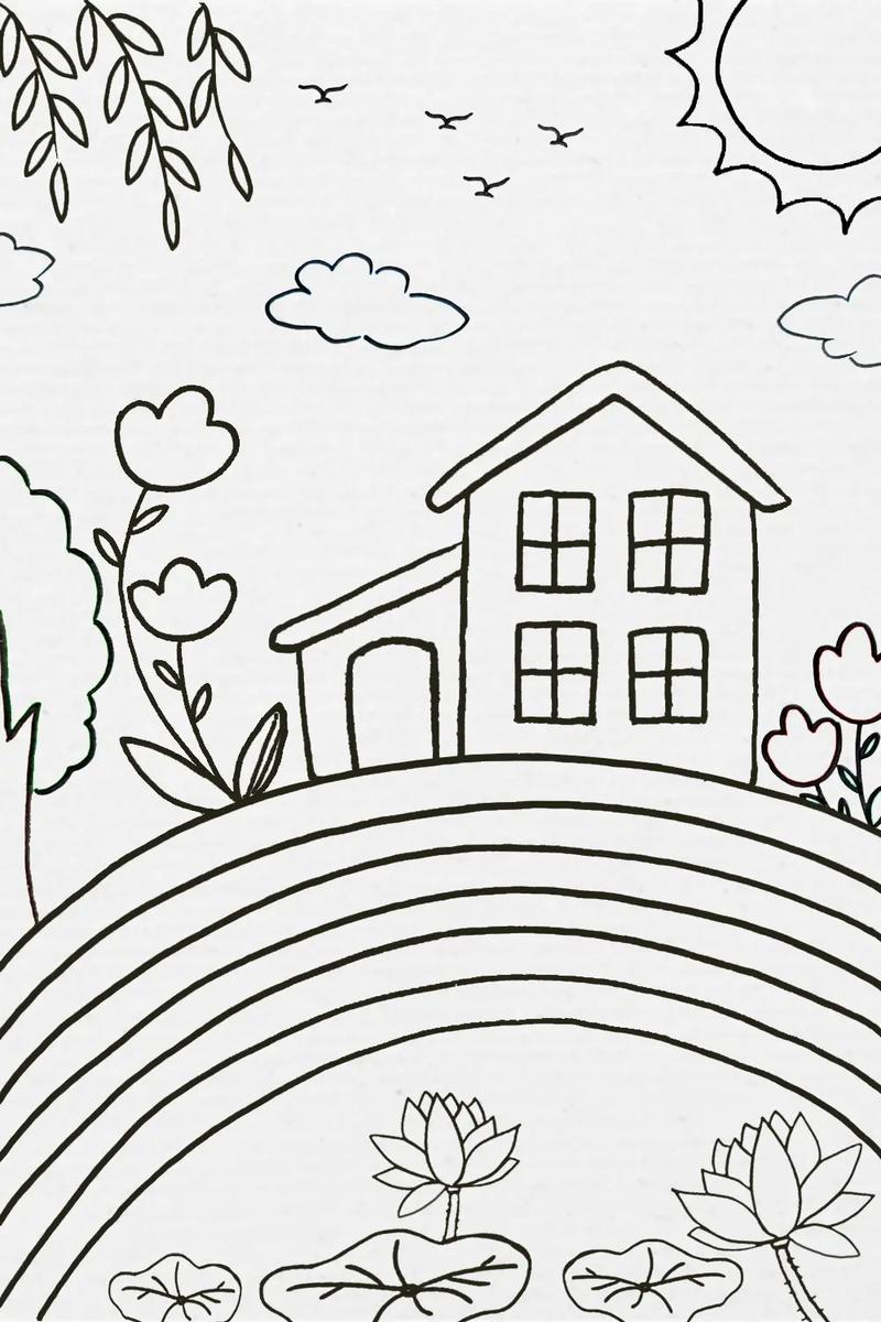 rainbow coloring pages - coloring sheets