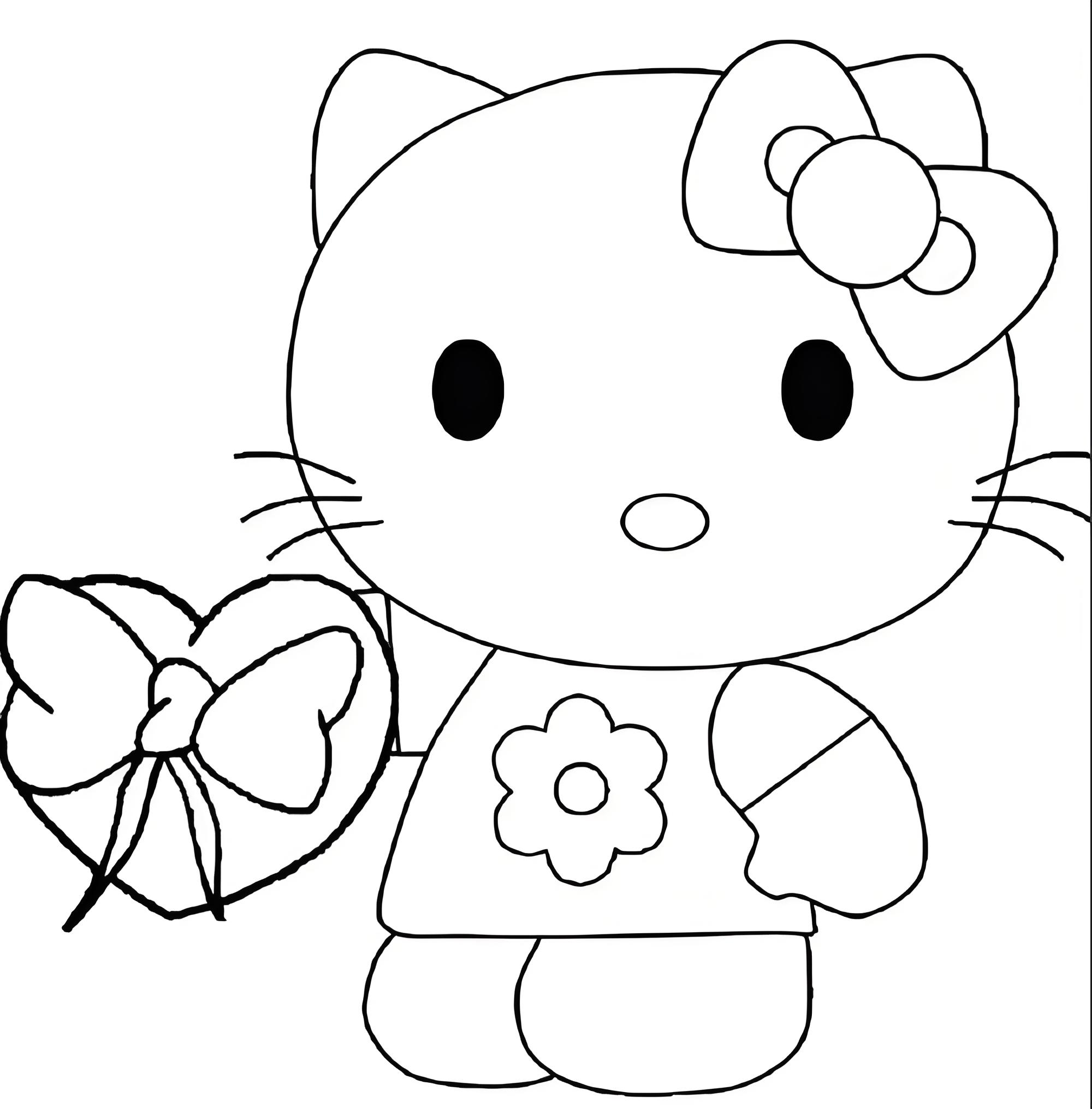 printable hello kitty coloring pages - free coloring pages for kids