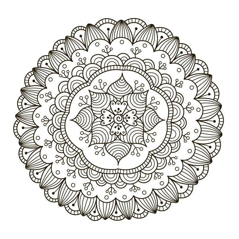 coloring pages mandala - adult coloring pages
