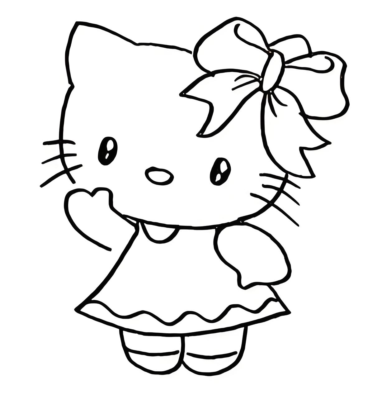 hello kitty coloring pages print - crayola coloring pages