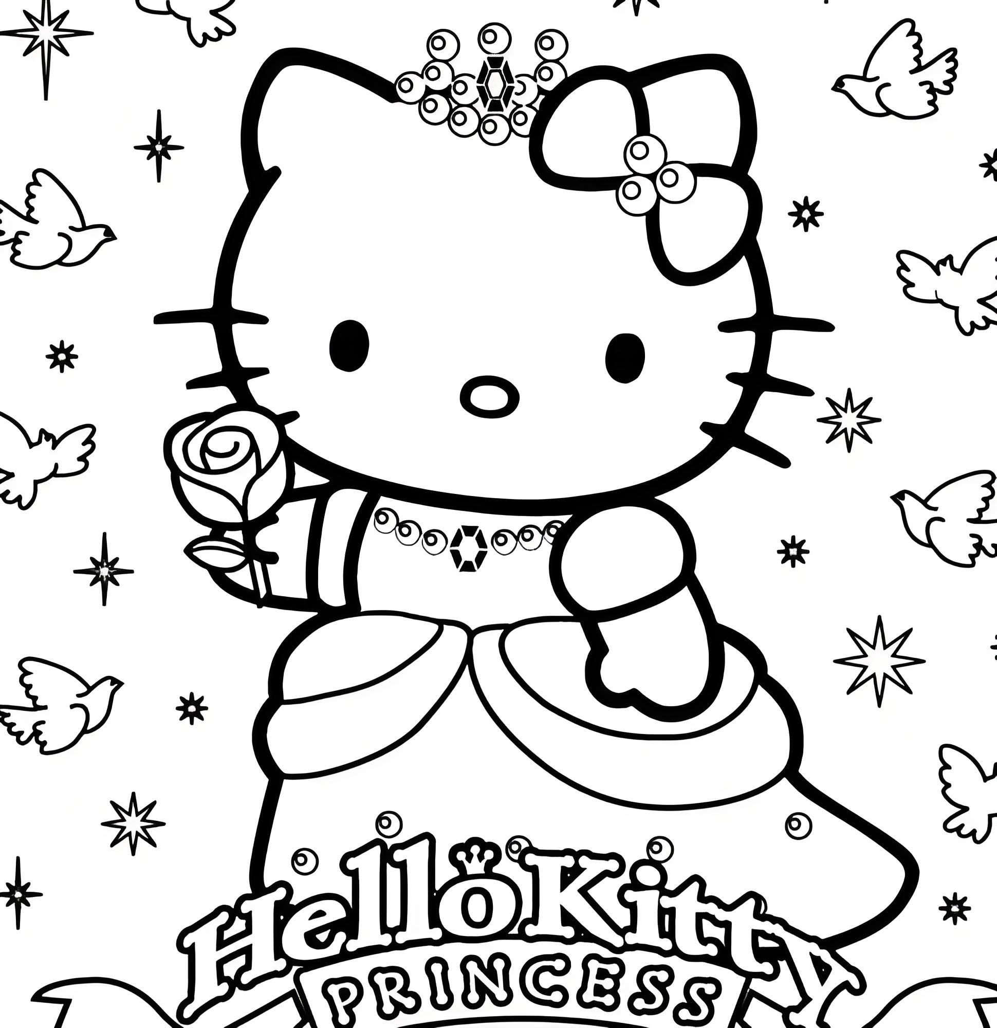 hello kitty coloring page - coloring pages for adults