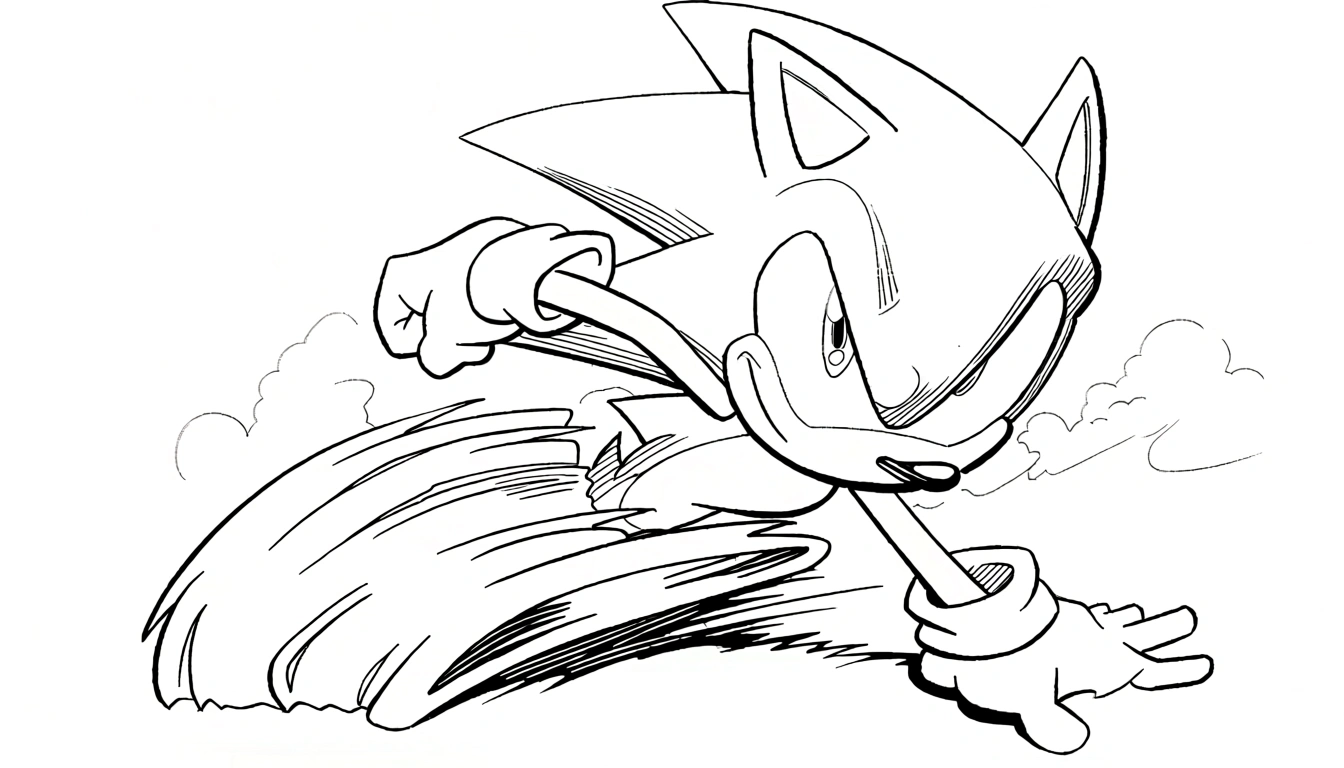 super sonic coloring pages - free coloring pages
