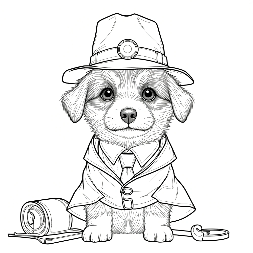 cute dog coloring pages - coloring book