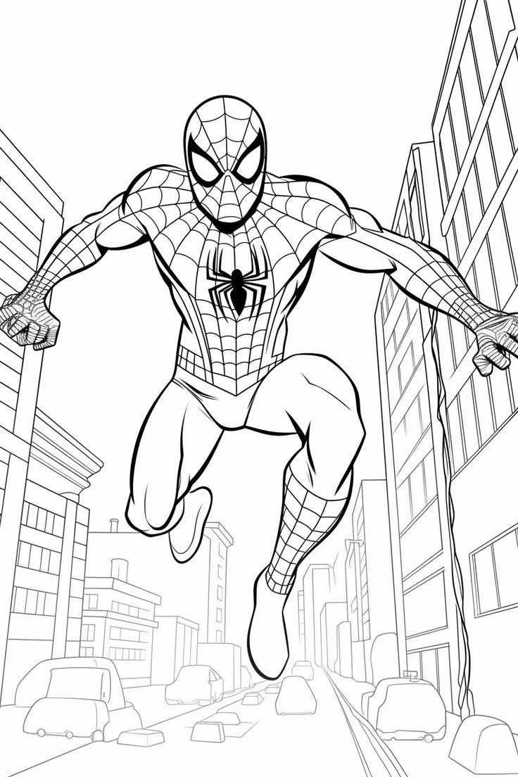 printable spiderman coloring pages - coloring pages for kids