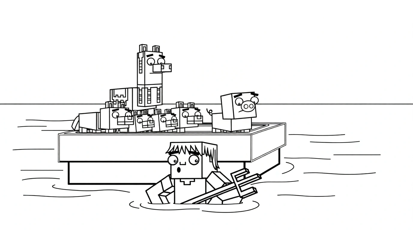 minecraft coloring pages - coloring pages