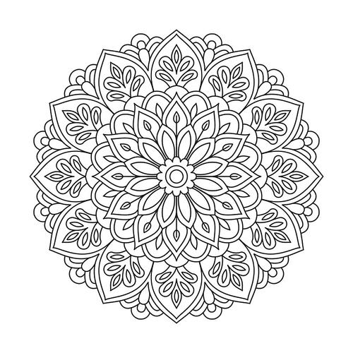 monday mandala coloring pages - adult coloring books