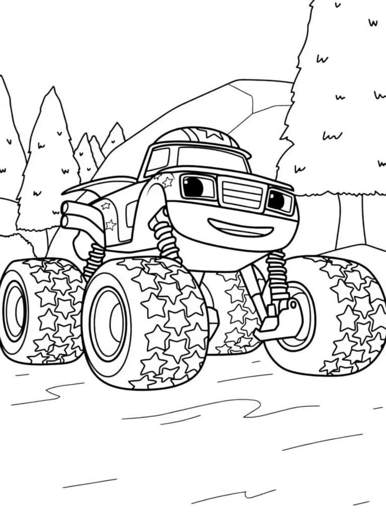 monster jam coloring pages - free printable coloring pages