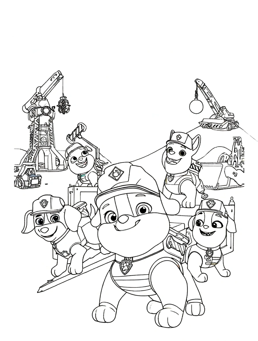paw patrol coloring page - coloring book