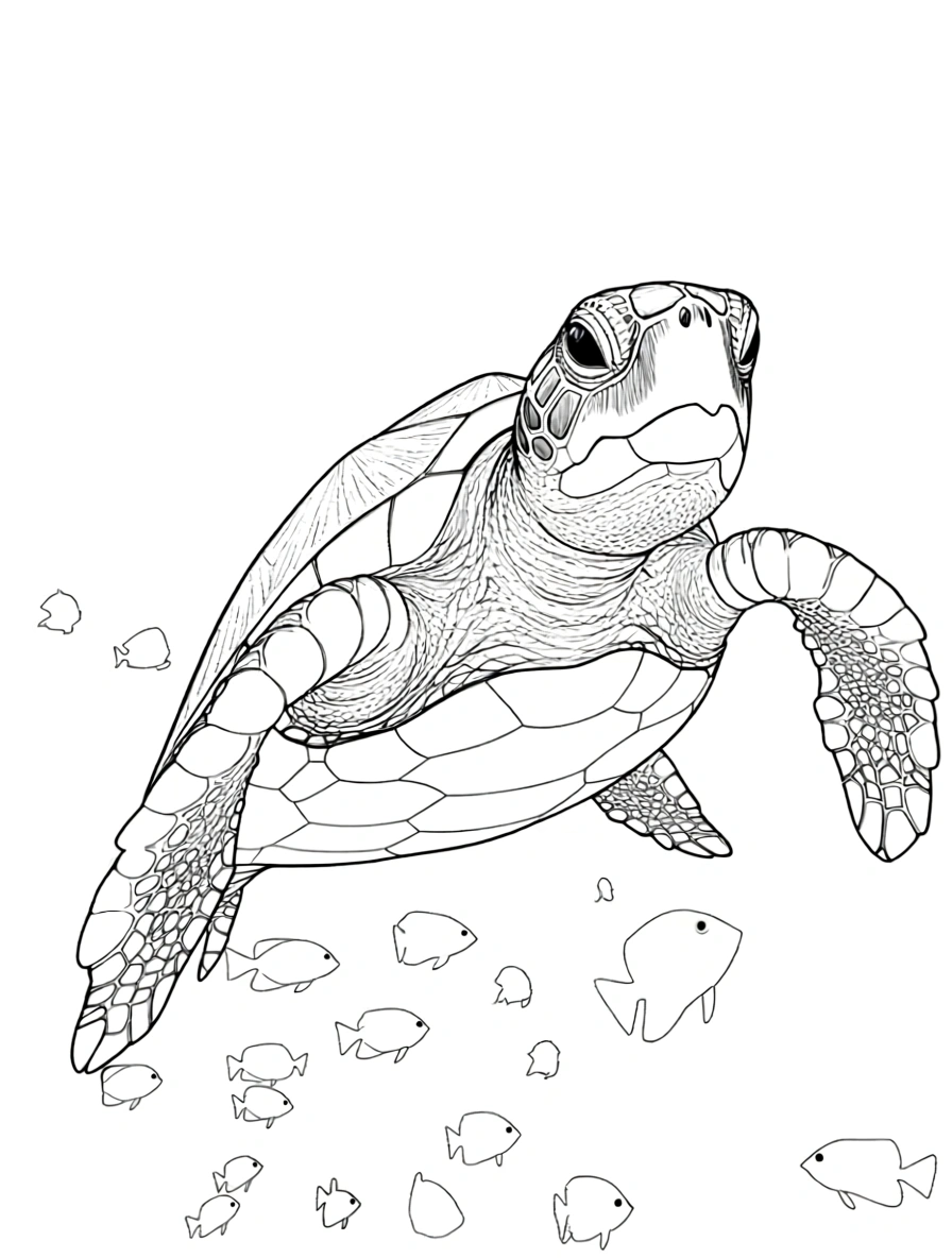 sea turtle coloring page - coloring sheets