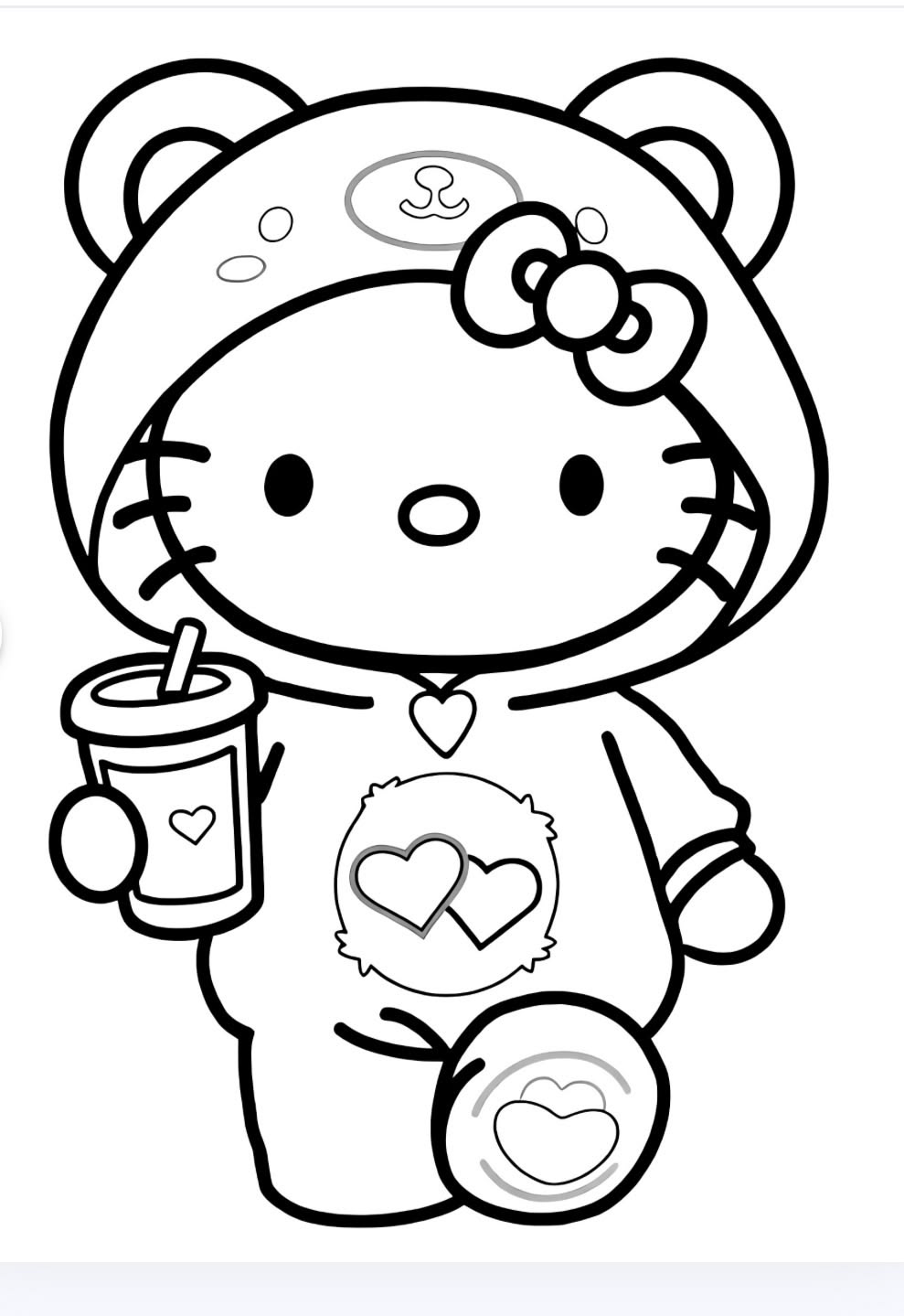 coloring pages hello kitty - cute coloring pages for kids