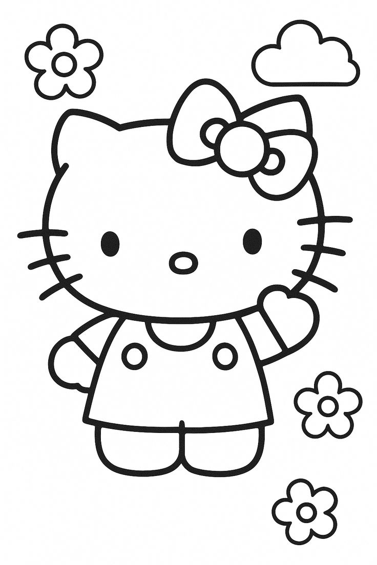 hello kitty coloring pages printable - free coloring pages for kids