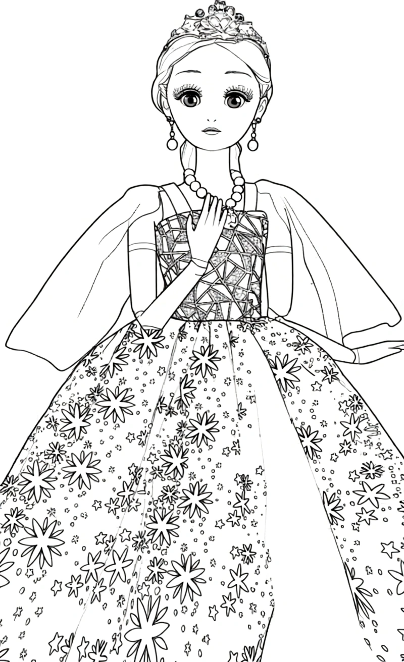 coloring pages barbie - coloring page for kids