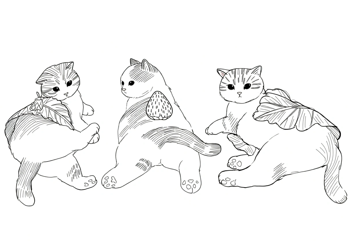 kitty cat color pages - coloring pages
