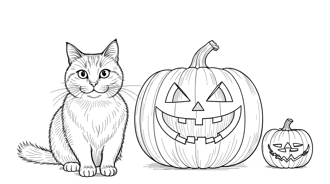 halloween coloring page - coloring page